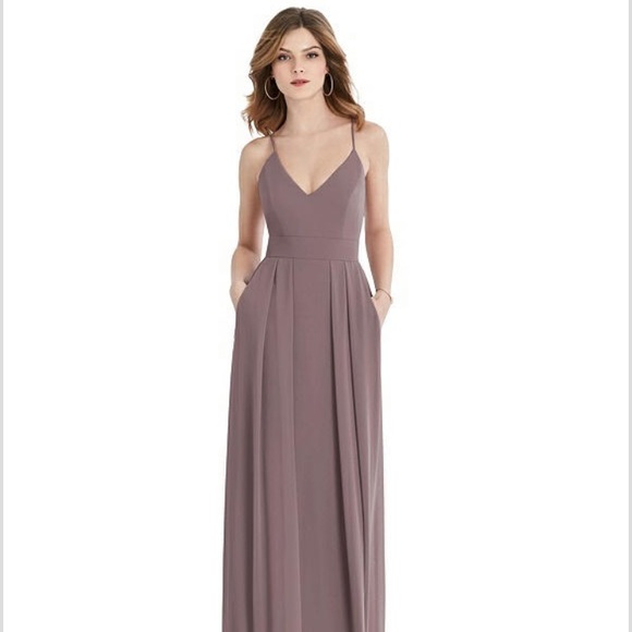 After Six French Truffle Bridesmaid Dress - Picture 5 of 5